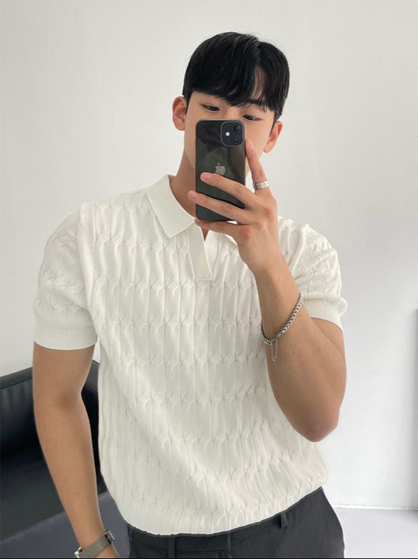 Camisa Polo de Manga Corta con Detalle de Cremallera Ideal para el Verano