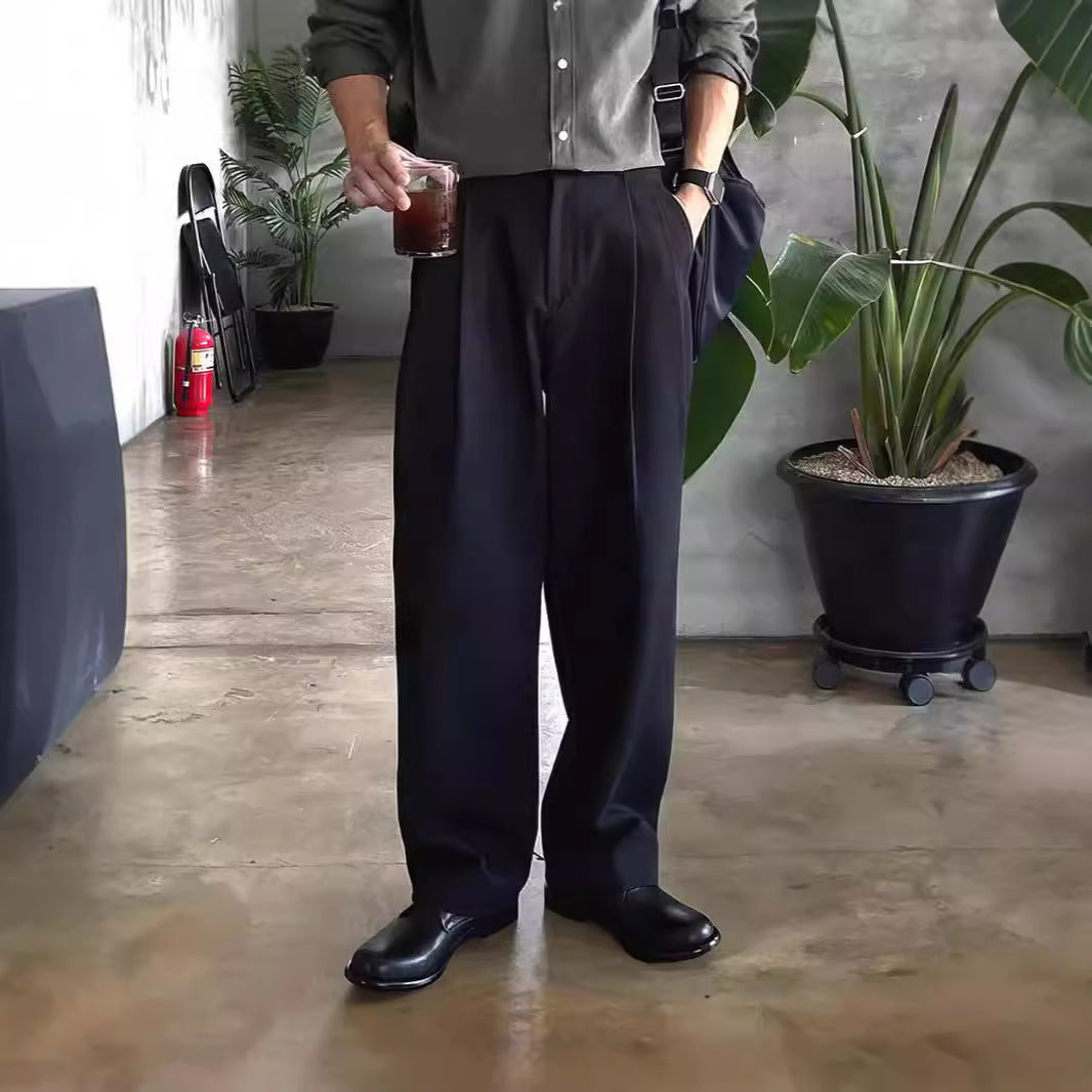Pantalones de Traje Holgados para Hombre – Ideales para Primavera y Otoño