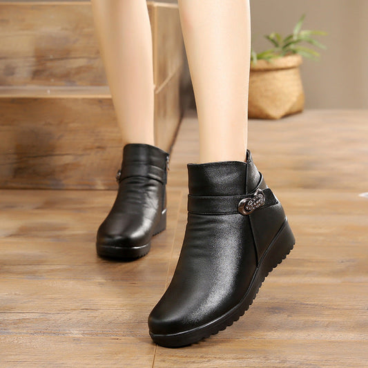Botines Tobilleros Cálidos con Cremallera Lateral | Ideales para el Invierno