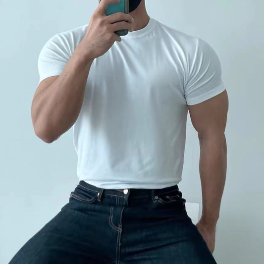 Camiseta Hombre Manga Corta Ajustada y Transpirable – Ideal para Verano