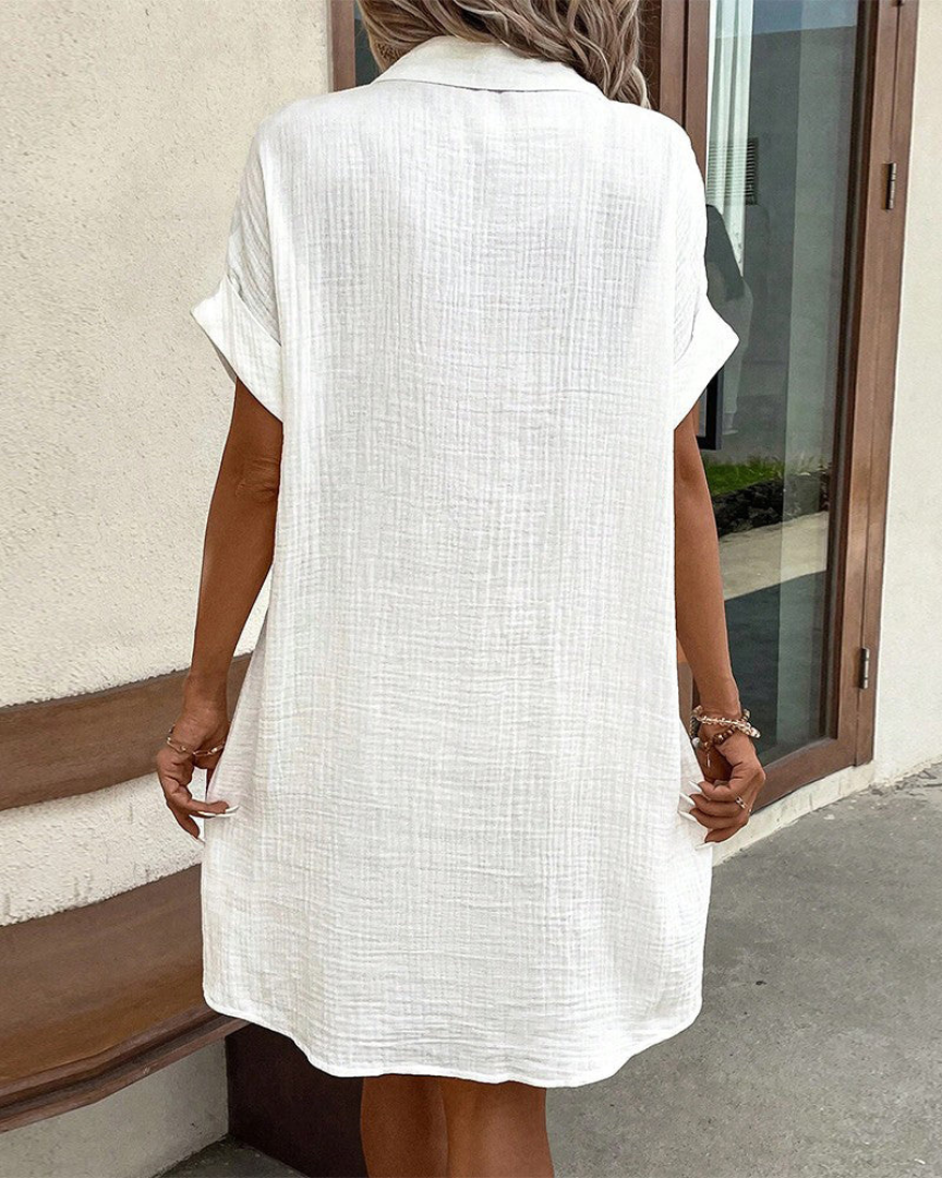Vestido Largo de Manga Larga con Botones para Mujer | Ideal para Primavera y Otoño