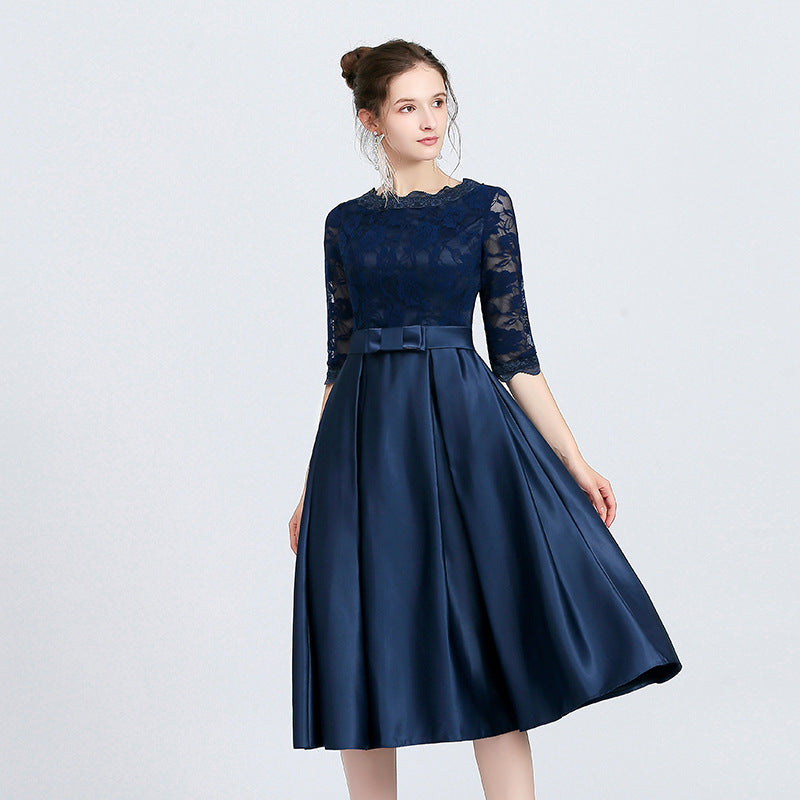 Vestido de Noche de Largo Medio con Detalle de Cremallera | Ideal para Primavera y Otoño