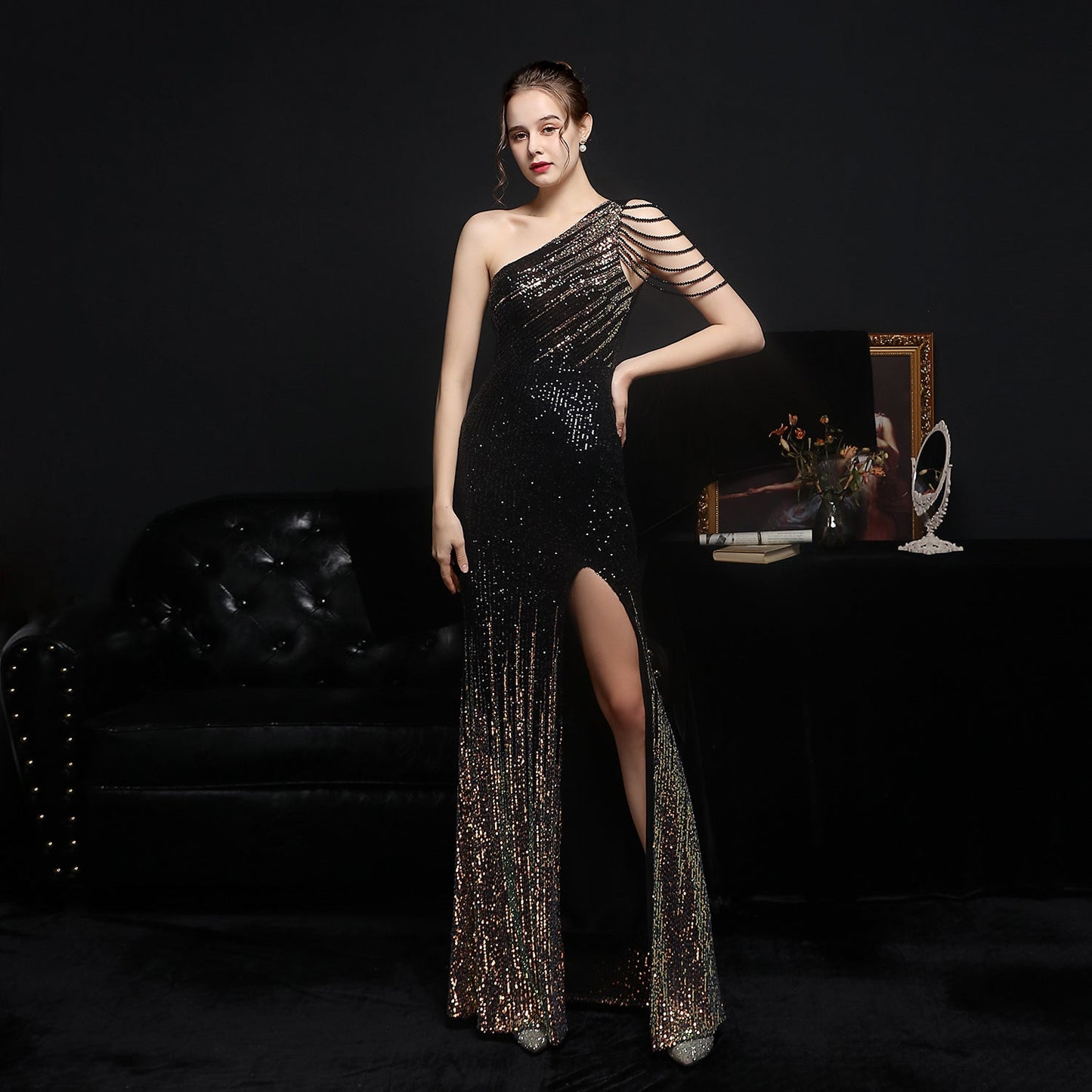 Vestido Largo Elegante para Noche | Ideal para Primavera y Otoño