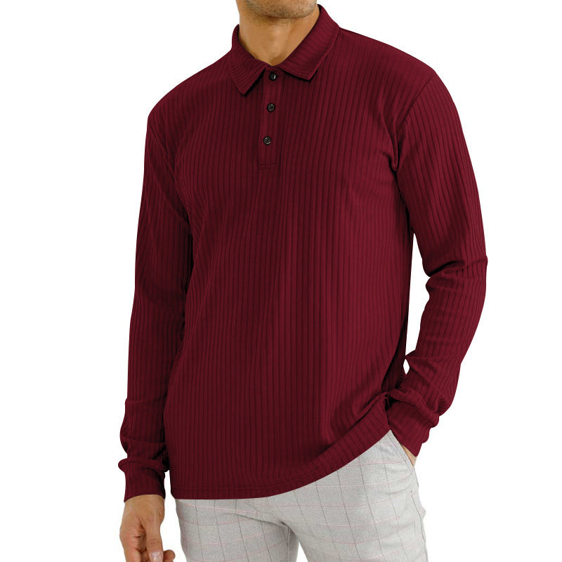 Camiseta de Manga Larga para Hombre Mezcla de Algodón – Ideal para Primavera y Otoño