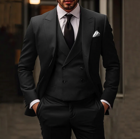 Traje de Hombre de Tres Piezas con Blazer Chaleco y Pantalones I Ideal para Todas las Estaciones