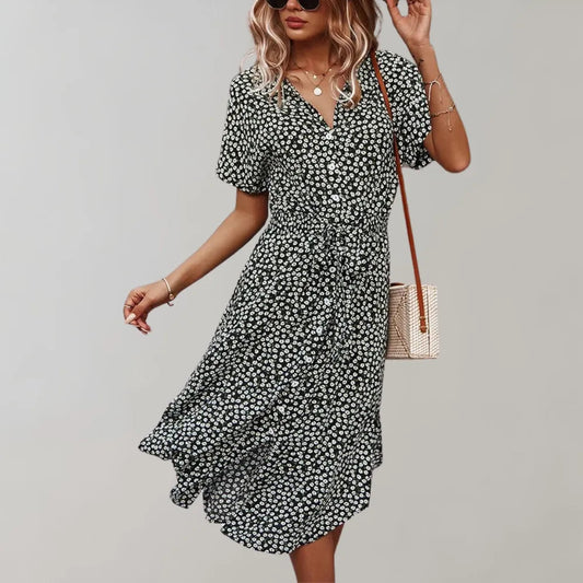 Vestido Midi Ligero con Ajuste Fluido | Ideal para Primavera y Verano