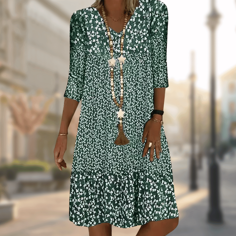 Vestido Midi Elegante con Ajuste Favorecedor | Ideal para Primavera y Otoño