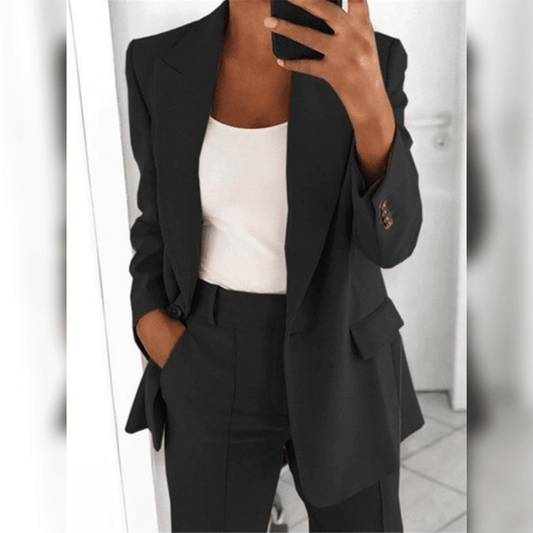 Traje de Blazer y Pantalón para Mujer | Ideal para Primavera y Otoño