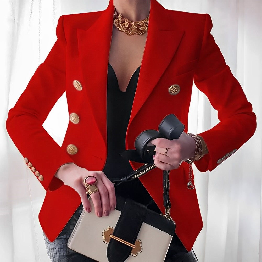 Blazer sartoriale con vestibilità slim e dettagli raffinati I Ideale per la primavera e l'autunno