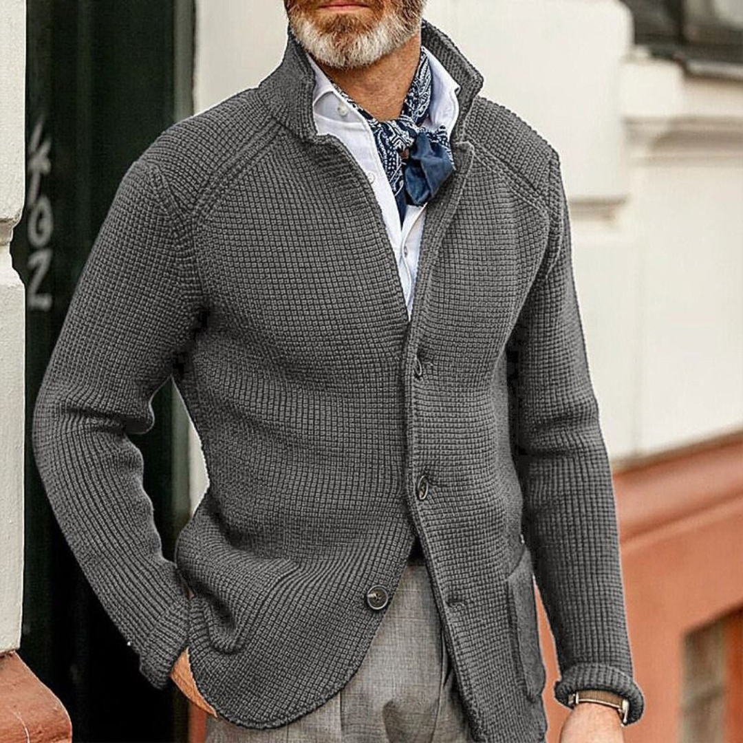 Cárdigan de Punto Abotonado con Ajuste Relajado I Ideal para Otoño e Invierno