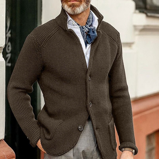 Cárdigan de Punto Abotonado con Ajuste Relajado I Ideal para Otoño e Invierno