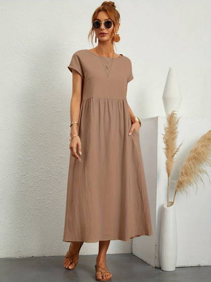Vestido Midi con Ajuste Elegante y Tela Suave | Ideal para Primavera y Verano