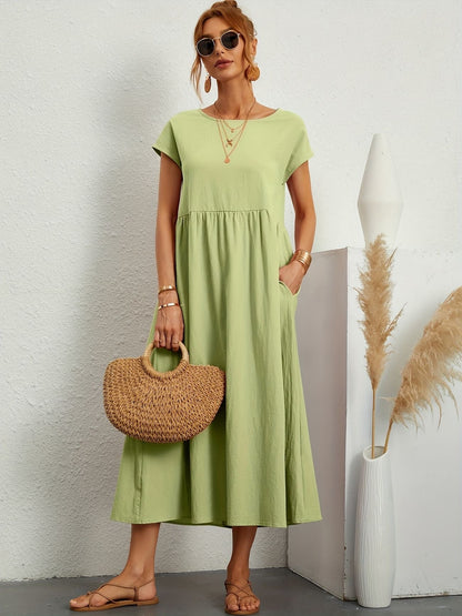 Vestido Midi con Ajuste Elegante y Tela Suave | Ideal para Primavera y Verano