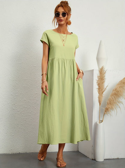 Vestido Midi con Ajuste Elegante y Tela Suave | Ideal para Primavera y Verano