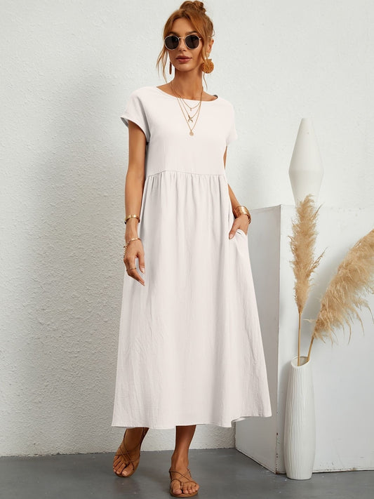 Vestido Midi con Ajuste Elegante y Tela Suave | Ideal para Primavera y Verano