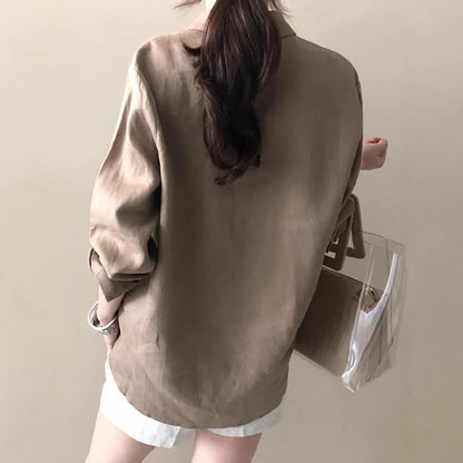 Camisa Holgada de Manga Larga con Bolsillo | Ideal para Otoño e Invierno