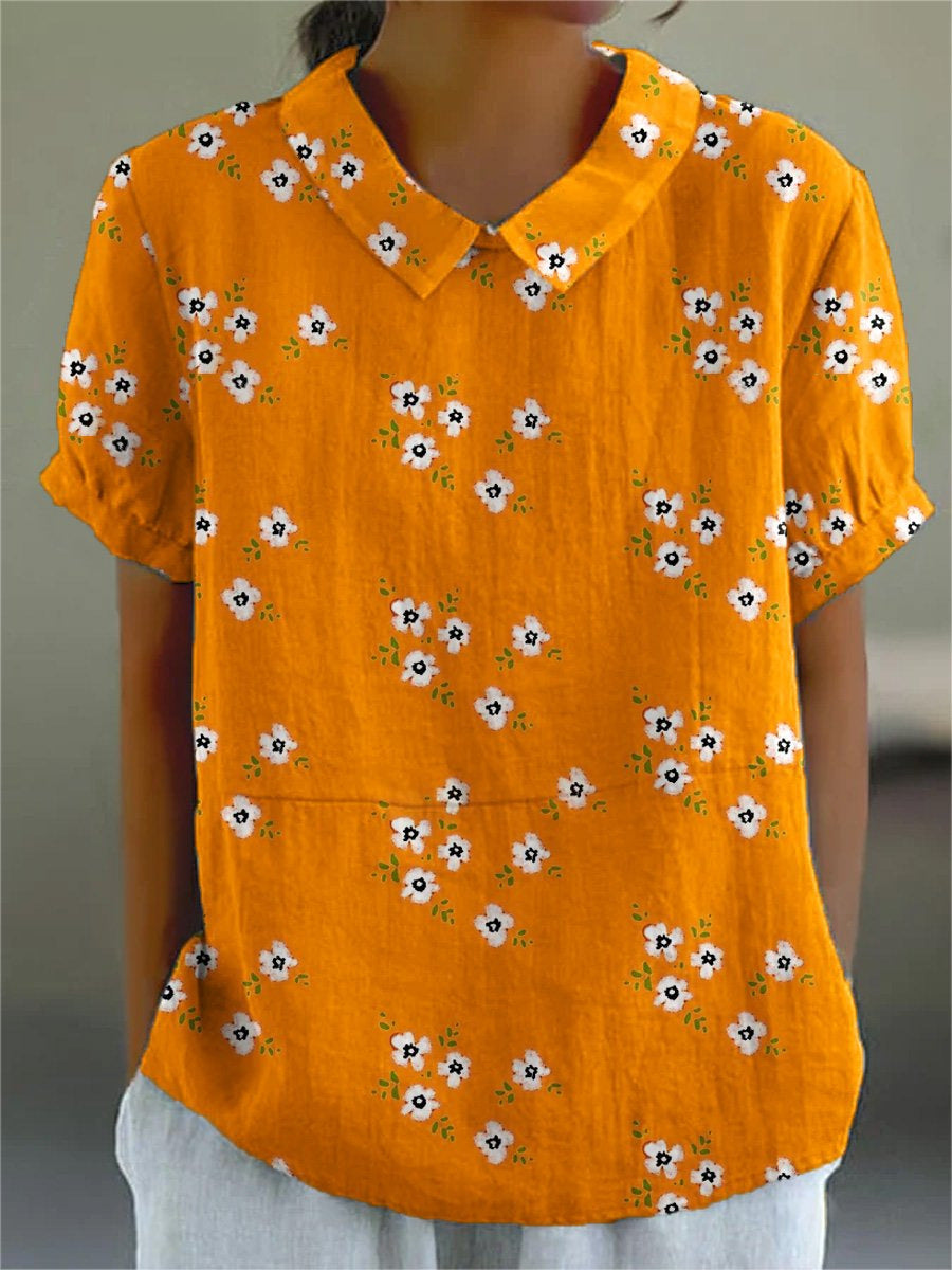 Blusa de manga larga con estampado floral I Ideal para primavera y otoño