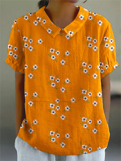 Blusa de manga larga con estampado floral I Ideal para primavera y otoño