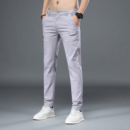 Pantalones de Traje de Pierna Recta para Hombre con Cierre de Cremallera Ideales para Primavera y Otoño
