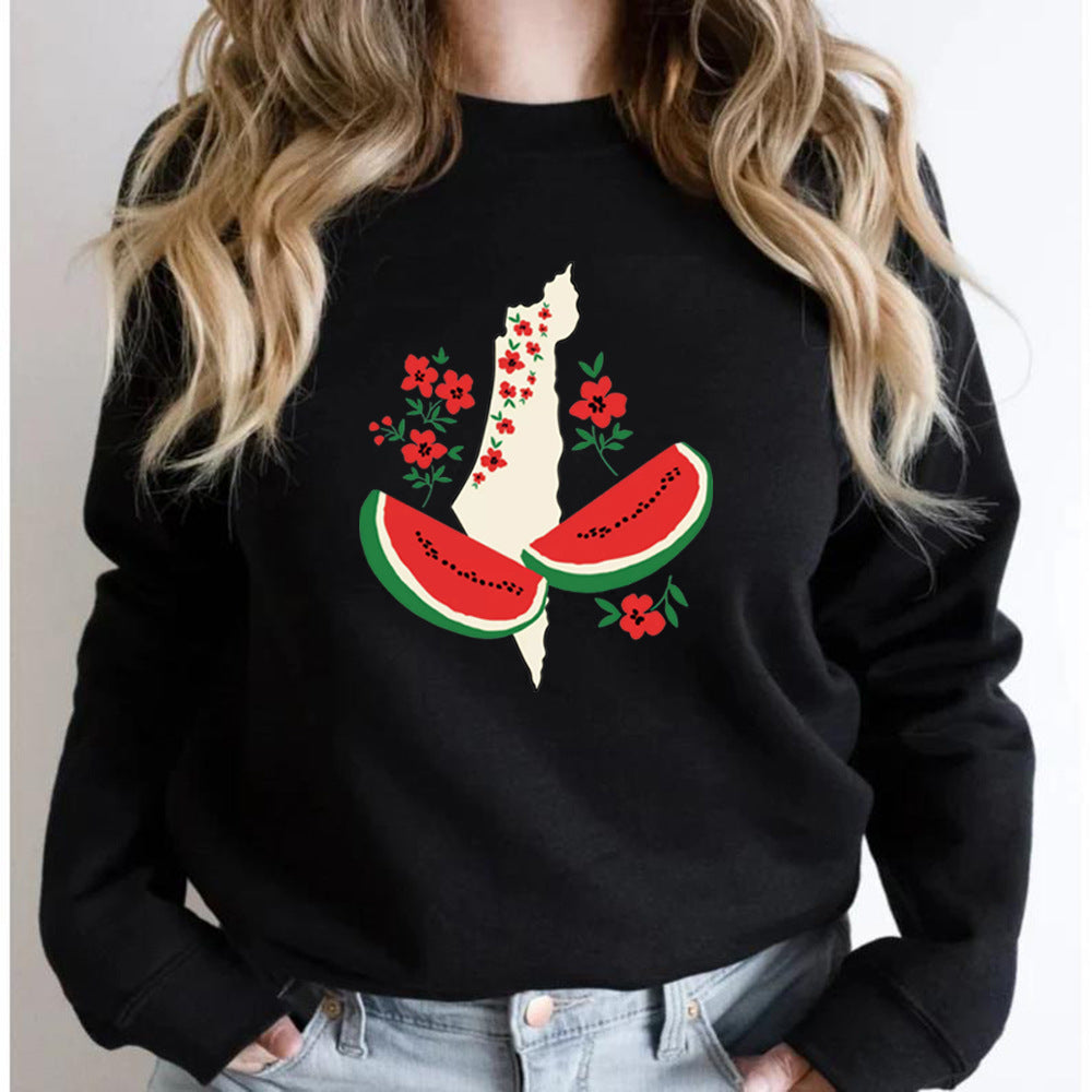 Sudadera Gráfica de Corte Suelto para Mujeres | Ideal para Otoño e Invierno