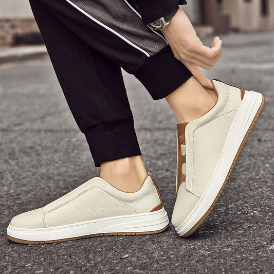 Zapatos de Cuero para Hombre de Bajo Top con Suela de Goma | Ideales para Primavera y Otoño