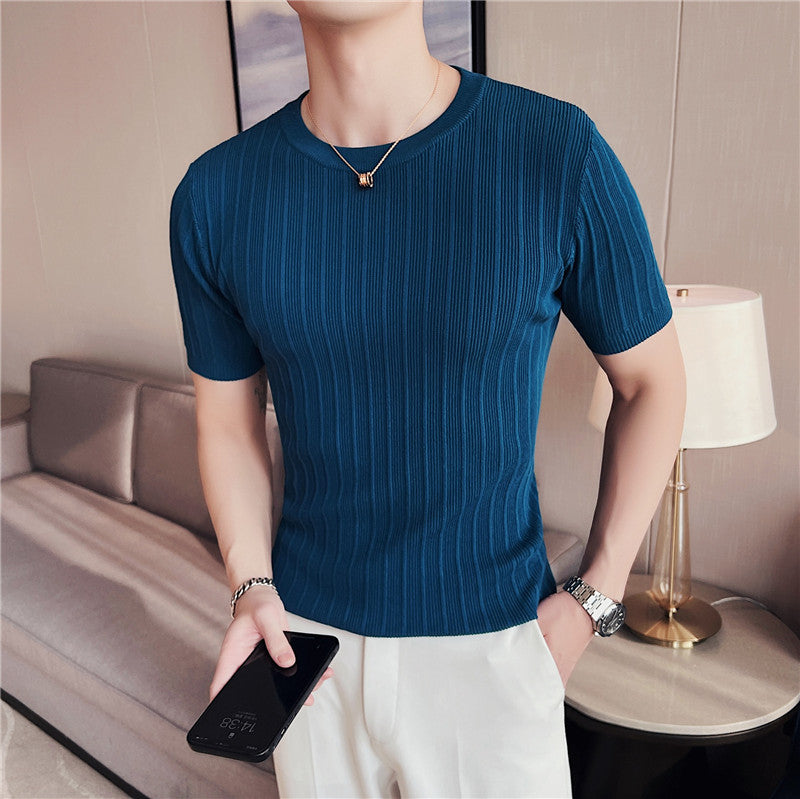 Suéter Delgado de Punto para Hombre, Ideal para Primavera y Otoño