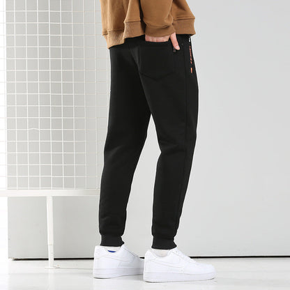 Pantalones de Algodón Forrados con Fleece para Hombre, Ideales para el Invierno