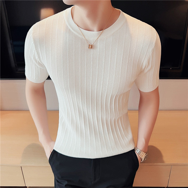 Suéter Delgado de Punto para Hombre, Ideal para Primavera y Otoño