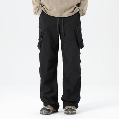 Pantalones Tácticos Ajustados de Poliéster Ideales para Primavera y Otoño
