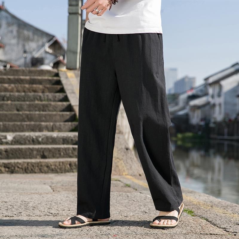 Pantalones Holgados de Lino y Algodón para Hombre, Ideales para Primavera