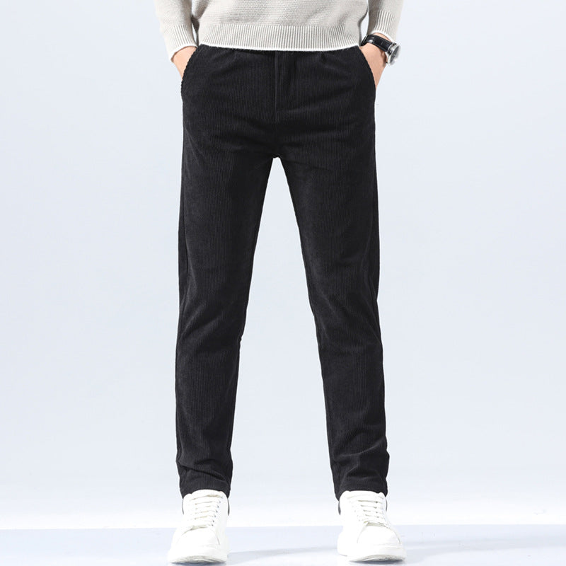 Pantalones de Vestir de Pana Ligera para Hombre – Ideal para Todas las Estaciones