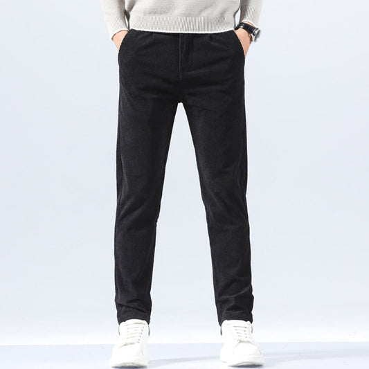 Pantalones de Vestir de Pana Ligera para Hombre – Ideal para Todas las Estaciones