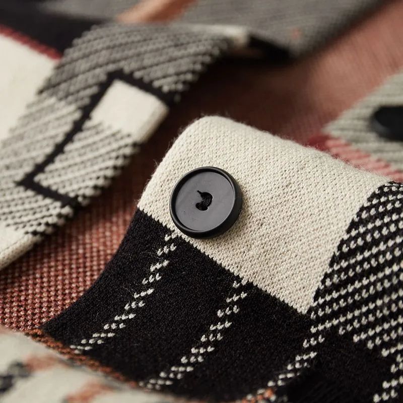 Suéter de Manga Larga con Camuflaje Geométrico Ideal para Primavera y Otoño