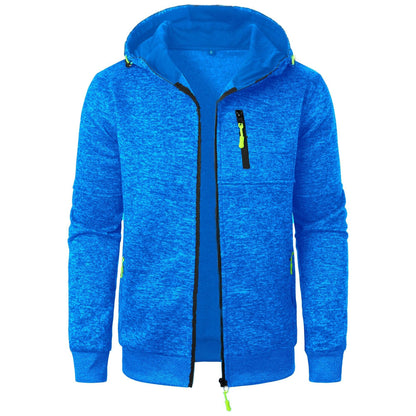 Cárdigan Jacquard con Capucha para Hombre, Ideal para Otoño