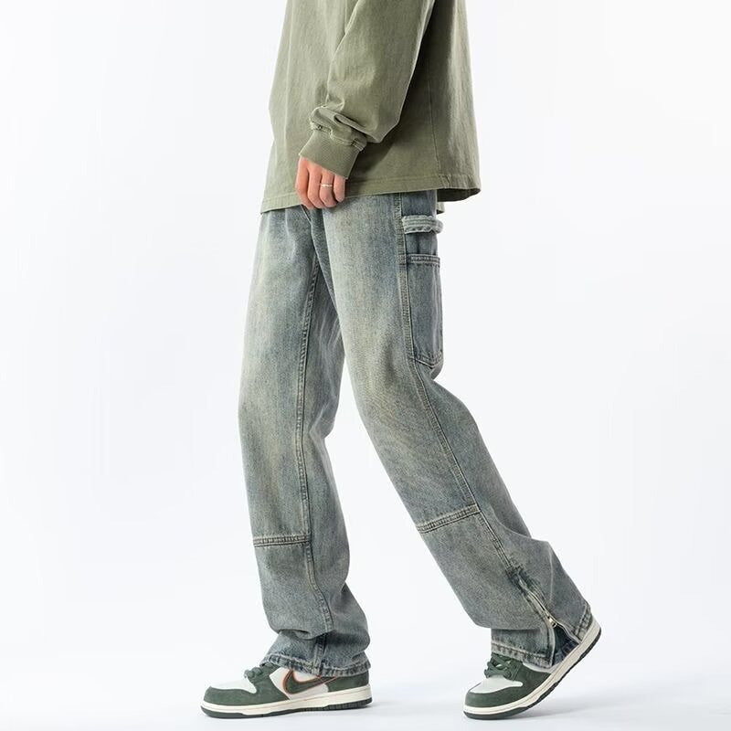 Pantalones Rectos de Poliéster Ideales para Primavera y Otoño