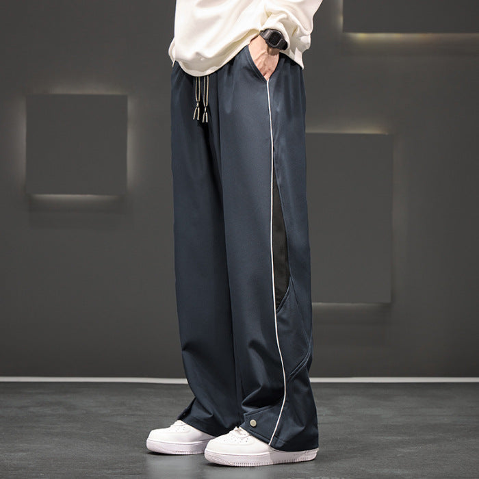 Pantalones Impermeables de Pierna Recta para Hombre Talla Grande Ideales para Primavera y Otoño