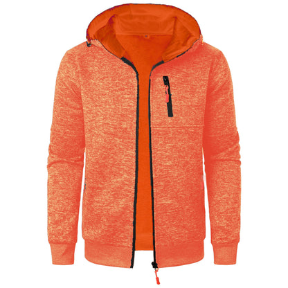 Cárdigan Jacquard con Capucha para Hombre, Ideal para Otoño