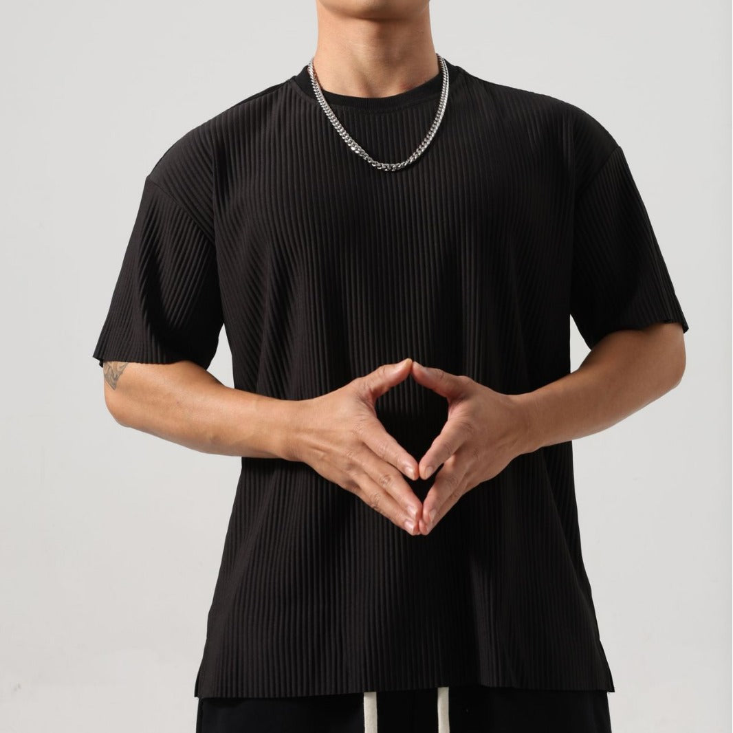 Top Deportivo de Manga Larga a Rayas para Hombre, Suelto, Ideal para Primavera y Otoño