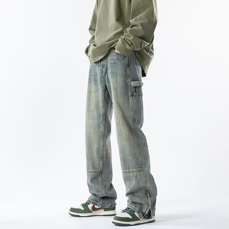 Pantalones Rectos de Poliéster Ideales para Primavera y Otoño