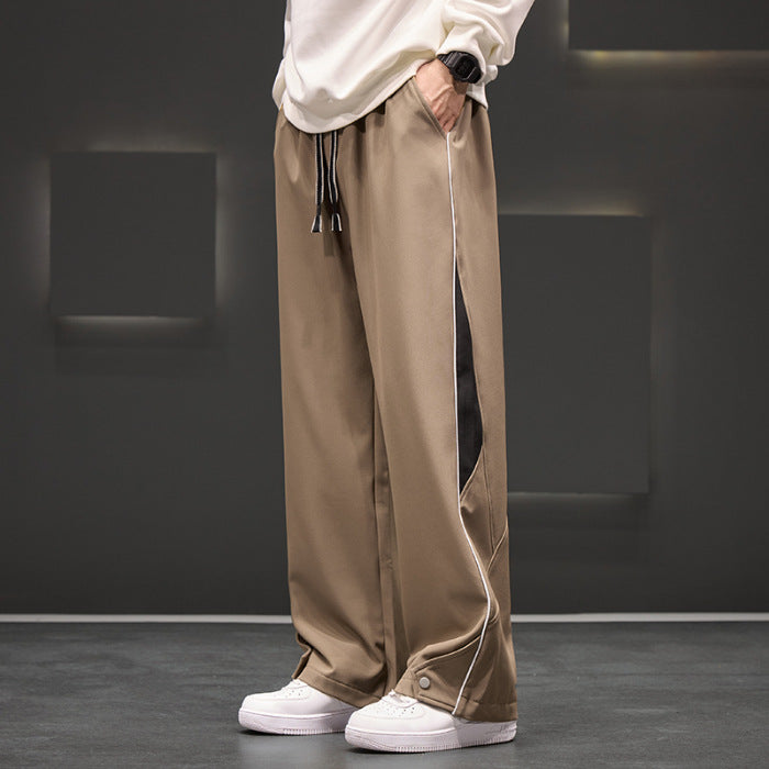 Pantalones Impermeables de Pierna Recta para Hombre Talla Grande Ideales para Primavera y Otoño