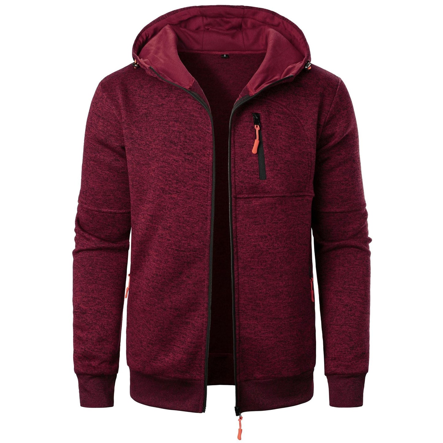 Cárdigan Jacquard con Capucha para Hombre, Ideal para Otoño