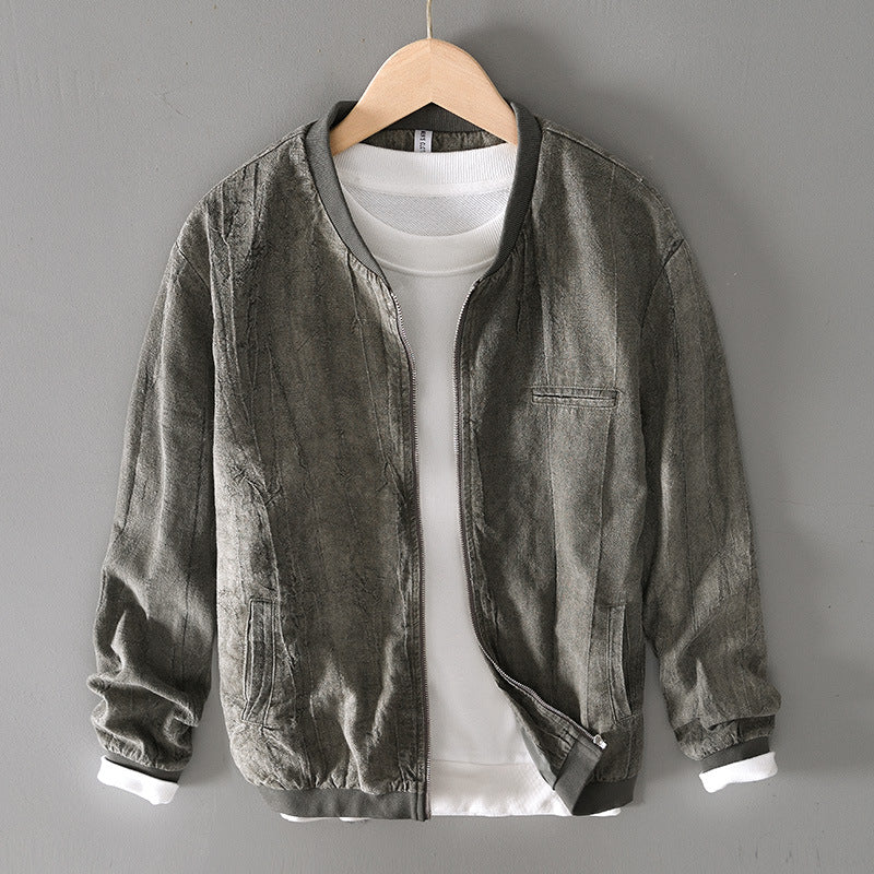 Top de Manga Larga de Algodón-Lino de Corte Suelto y Color Sólido | Ideal para Otoño