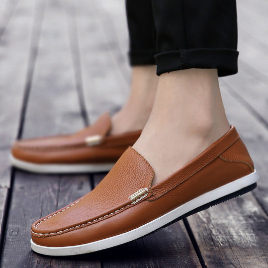 Zapatos de Cuero para Hombre con Suela Blanda y Transpirables | Ideales para el Verano