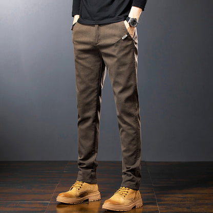 Pantalones Elásticos de Tiro Alto Ideales para el Invierno