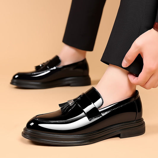 Zapatos de Cuero para Hombres Talla Grande con Suela de Goma Blanda | Ideales para Todas las Temporadas