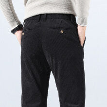 Pantalones de Vestir de Pana Ligera para Hombre – Ideal para Todas las Estaciones