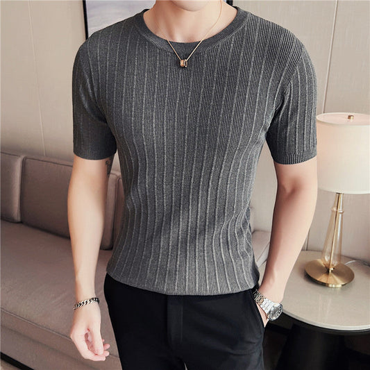 Suéter Delgado de Punto para Hombre, Ideal para Primavera y Otoño