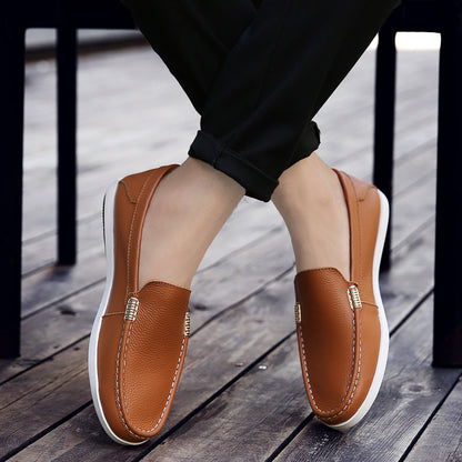 Zapatos de Cuero para Hombre con Suela Blanda y Transpirables | Ideales para el Verano