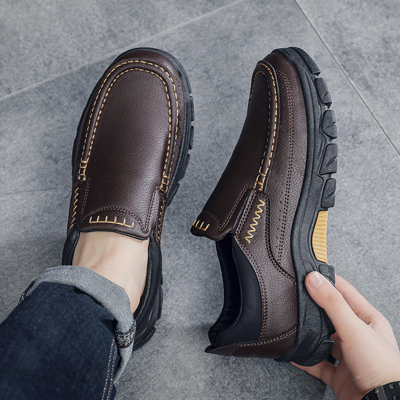 Zapatos de Negocios de Cuero PU para Hombres | Ideal para Otoño