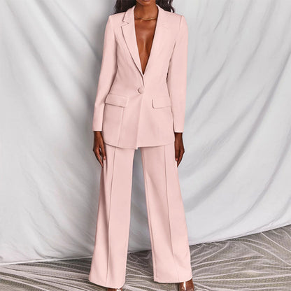 Conjunto de Blazer y Pantalón para Mujer | Ideal para Primavera y Otoño